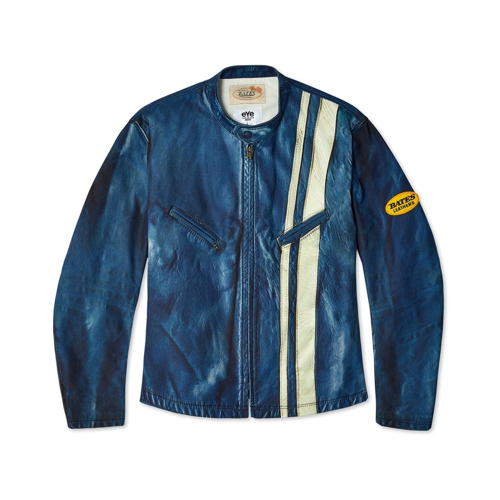 Blue Leather Varsity Jacket